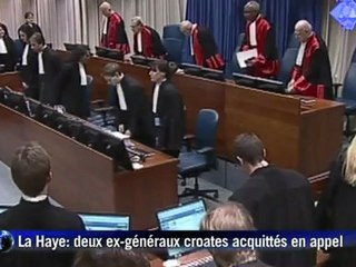TPIY : les "héros" croates Gotovina et Markac acquittés en appel
