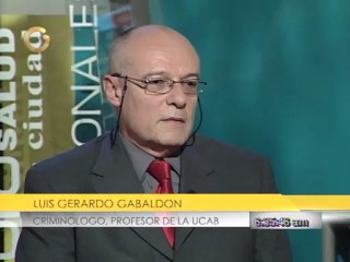 Criminólogo Gabaldón dijo que hay problemas “gravísimos” con el desarme