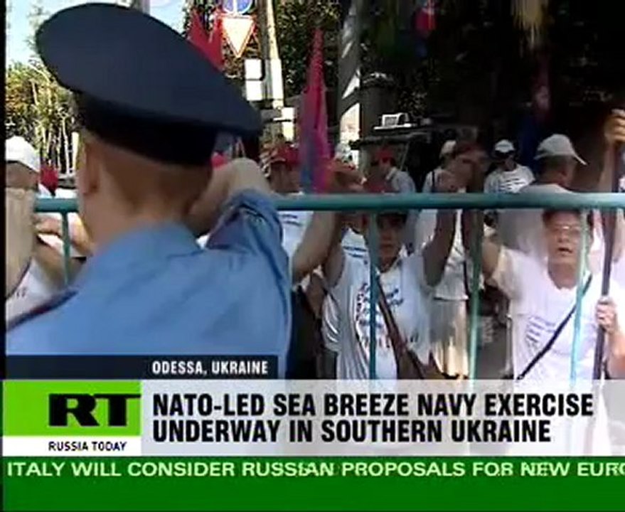 Protests dog NATO-Ukraine war games