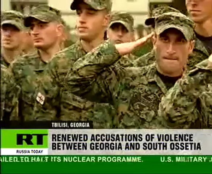 Georgia and South Ossetia exchange fire