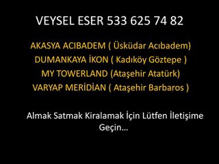My Towerland Satılık Daire VEYSEL ESER 533 625 74 82