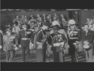 The Queen Of England Greets H.I.M EMPEROR QEDAMAWI HAILE SELASSIE I (1954)