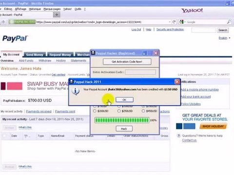 Paypal Money Adder \ FREE Download , télécharger Updated November-December 2012