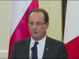 François Hollande dit sa préoccupation face à la situation à Gaza