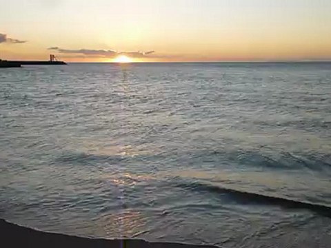 La plage des Cabanes de Fleury un matin d hiver