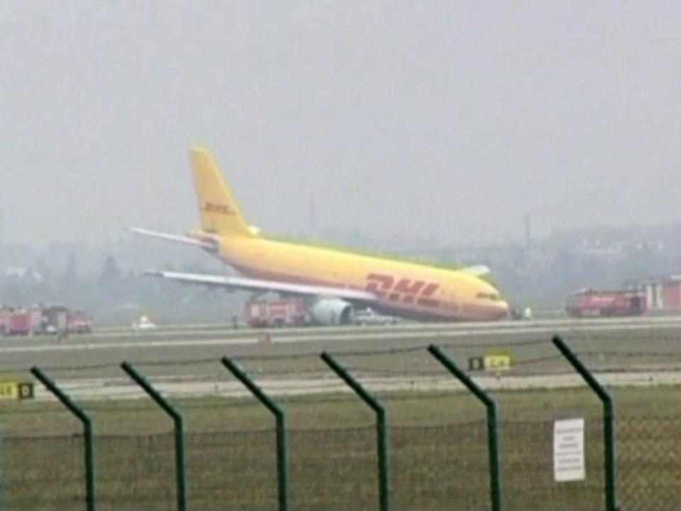 Plane crash lands on its nose in Slovakia