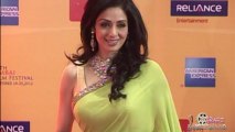 Sridevi in Sleeveless Apple Green Blouse & Sari