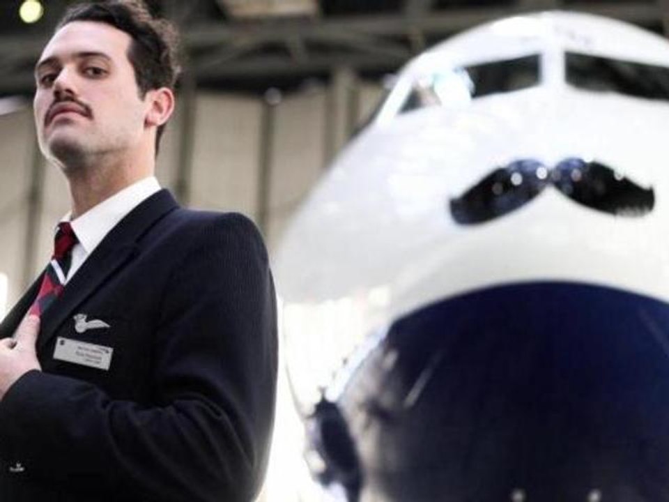 Airlines Grow Mustaches on Passenger Jets for Movember