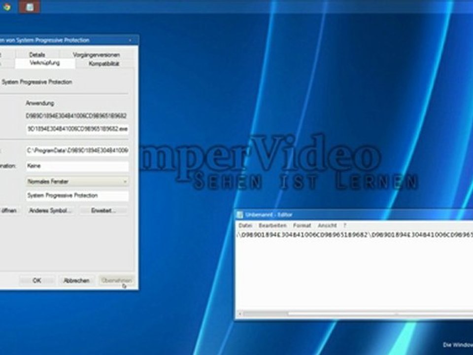System Progressive Protection entfernen