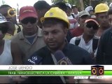 Trabajadores de termoeléctrica La Cabrera continúan protestas