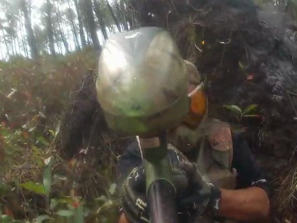 Partie de paintball a Biganos