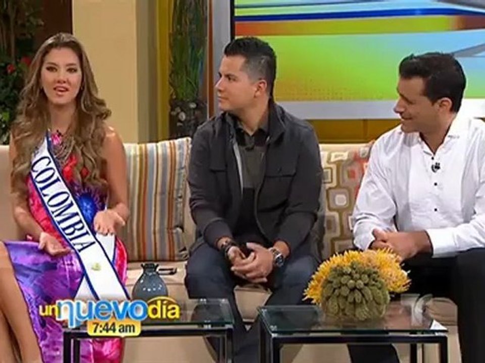Daniela Alvarez Miss Colombia 2012 en Un Nuevo Dia (1)