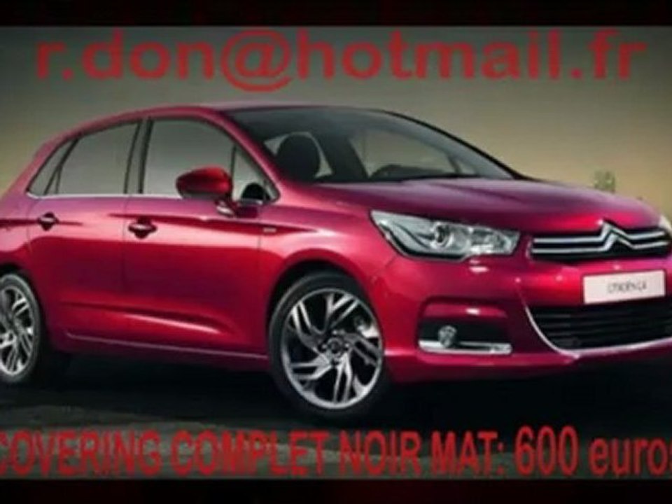 Citroen C4, Citroen C4, Essai video Citroen C4, covering Citroen C4, Citroen C4 noir mat