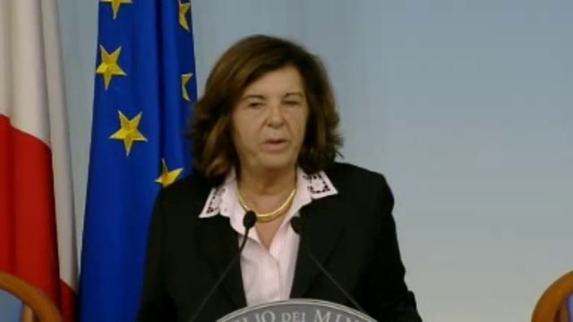 Roma - Conferenza stampa del Ministro Paola Severino (16.11.12)