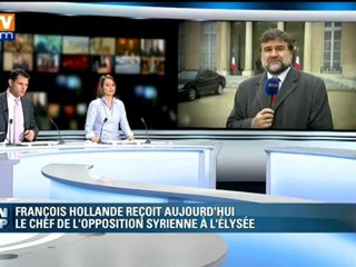 François Hollande reçoit le chef de l'opposition syrienne
