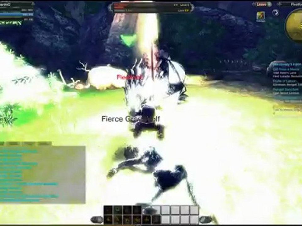 Raiderz OBT Berserker VS FleetFoot Boss LVL 9