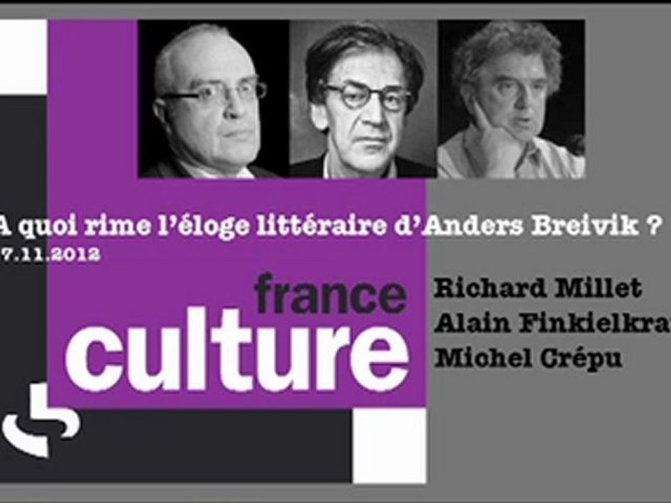 Richard Millet. Répliques.  17 novembre 2012
