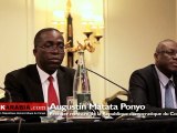 Conférence de presse d'Augustin Matata Ponyo à Paris novembre 2012