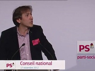 Discours de Jérôme Guedj au conseil national du 17 novembre