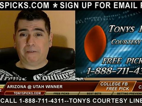 Arizona Wildcats versus Utah Utes NCAA College Football Pick Prediction 11-17-2012