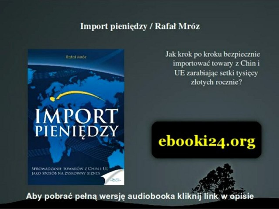 Import pieniędzy / Rafał Mróz