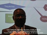 Yves Yalibanda, Ministère des Forêts, République Centrafricaine, Forum ATIBT 2012