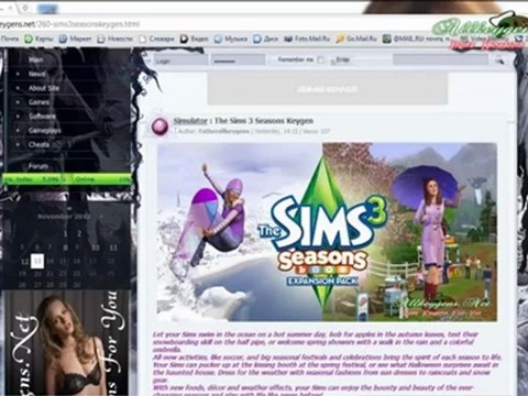 The Sims 3 Seasons Serial Numbers License Keys \ FREE Download , télécharger [AU/FR/NL]