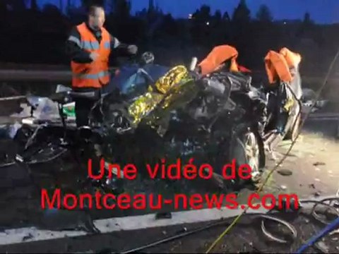 Choc frontale sur la RCEA en Saône-et-Loire : 4 blessés dont 2 graves (18/11/12)