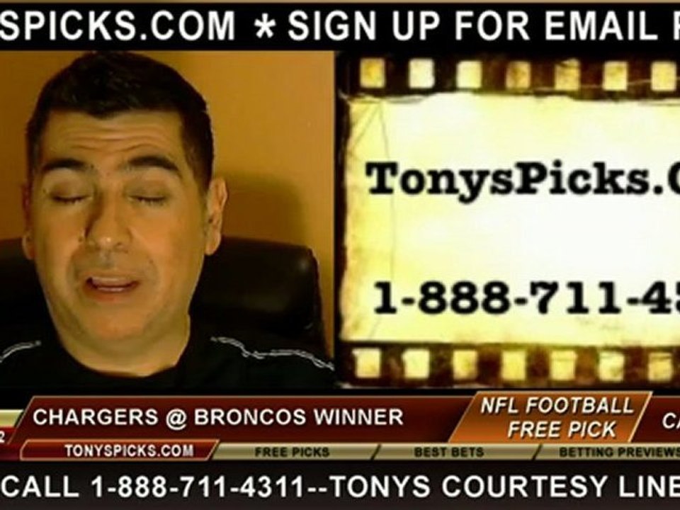 Denver Broncos vs. San Diego Chargers NFL Pro Football Pick Prediction 11-18-2012