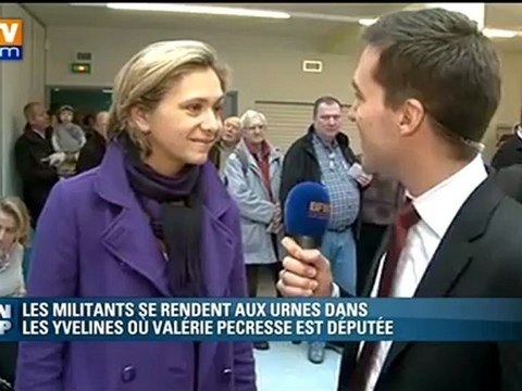 Valérie Pécresse se réjouit de la mobilisation des militants UMP