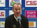 Conférence de presse ESTAC Troyes - AS Nancy Lorraine : Jean-Marc FURLAN (ESTAC) - Jean  FERNANDEZ (ASNL) - saison 2012/2013