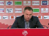 Conférence de presse Stade Brestois 29 - SC Bastia : Landry CHAUVIN (SB29) - Frédéric HANTZ (SCB) - saison 2012/2013