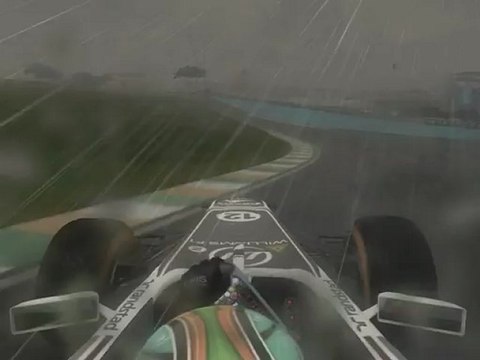 F1 2011 - GP du Brésil - Freestyle sous la pluie (1)