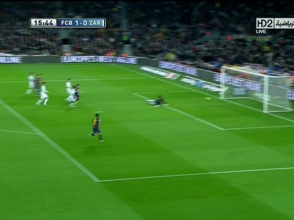 Messi's 1st goal vs. Zaragoza (17.11.2012)
