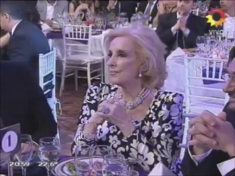 MIRTHA LEGRAND IGNORA A SANTIAGO DEL MORO