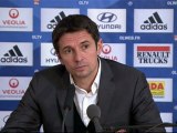 Conférence de presse Olympique Lyonnais - Stade de Reims : Rémi GARDE (OL) - Hubert FOURNIER (SdR) - saison 2012/2013