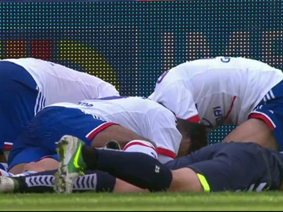 But Anthony WEBER (45ème csc) - Olympique Lyonnais - Stade de Reims (3-0) - saison 2012/2013