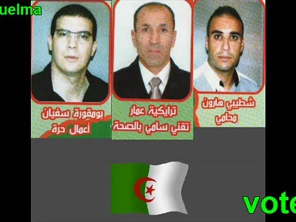 guelma FNA liste du scrutin du 29/11/2012