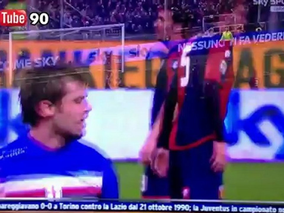 SampTube90 - Intervista ad Andrea Poli dopo Sampdoria - Genoa 3-1 - Sky Sport HD