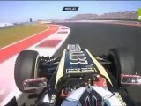 Austin 2012 Kimi Räikkönen overtaking Nico Hülkenberg