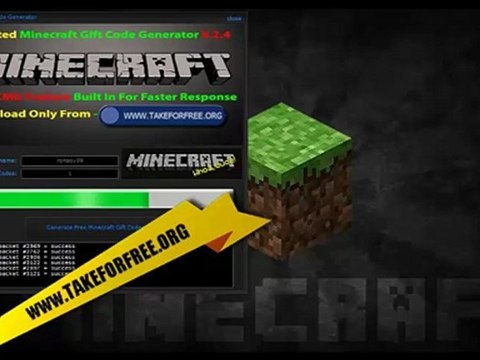 Minecraft gift codes generator download update november 2012