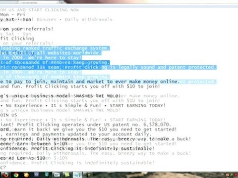 How To Make Money Online With ProfitClicking