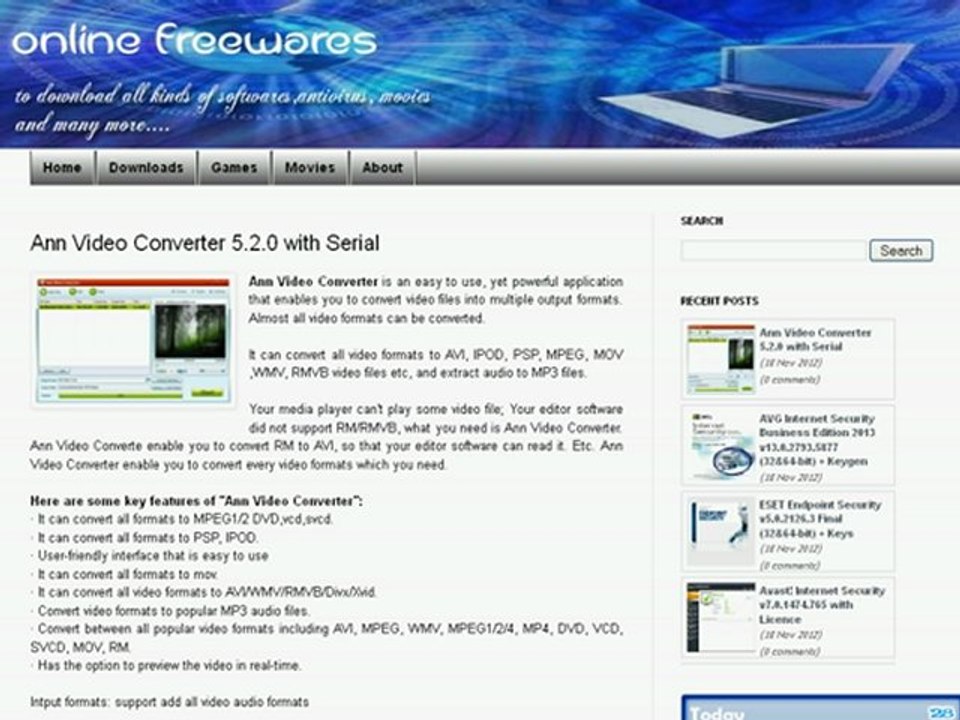 Ann Video Converter with Serial Key