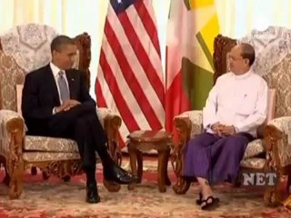 Praise and pressure as Obama starts historic Myanmar visit