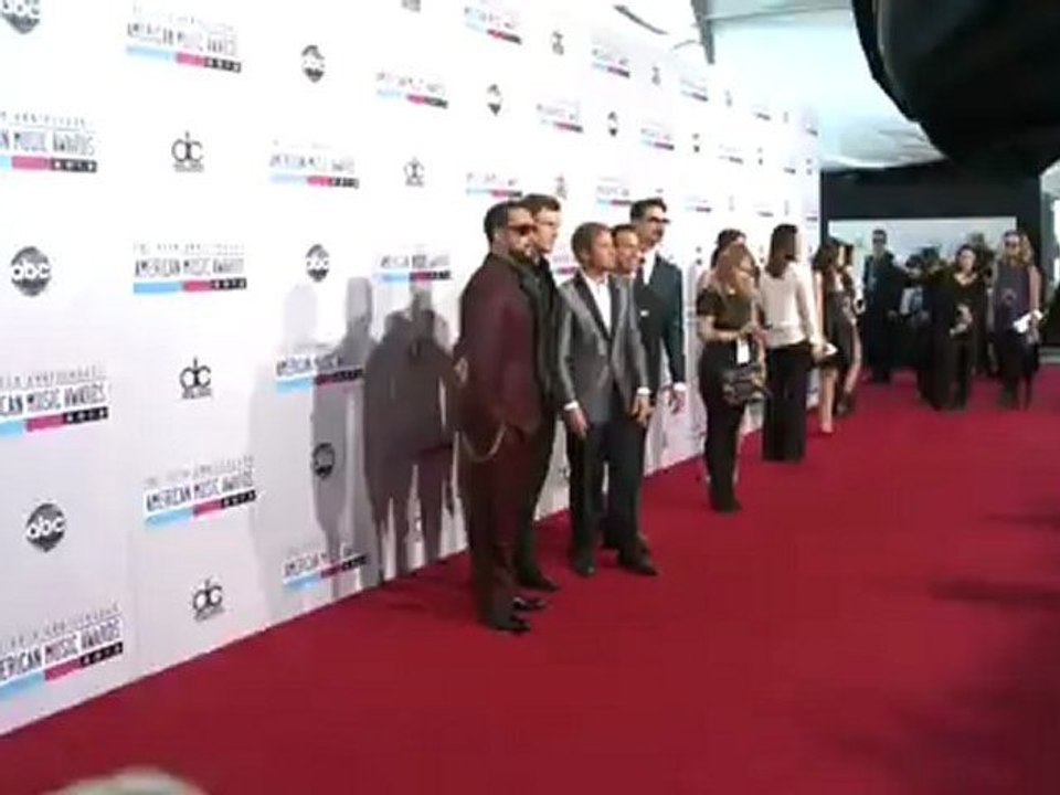 Backstreet Boys Red Carpet Fashion - AMA 2012