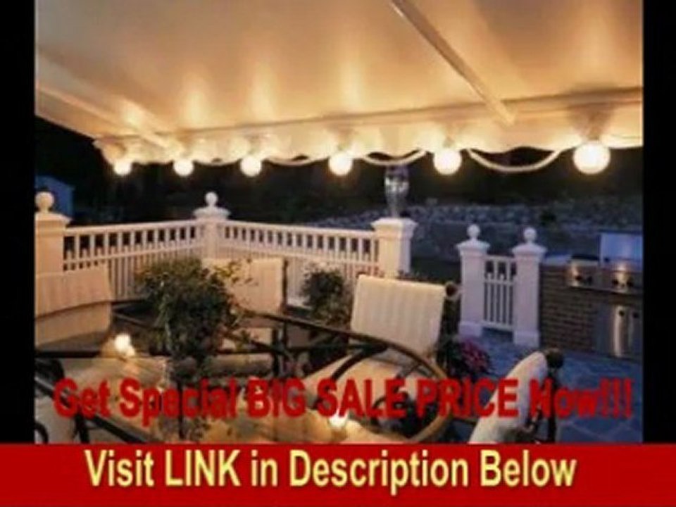 10FT Burgundy Stripe 900XT Retractable Awning FOR SALE