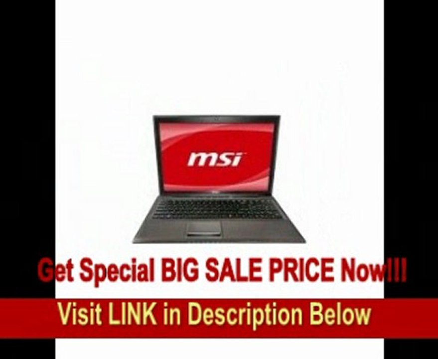 BEST PRICE MSI GE620DX-278US 15.6 inch Core i7-2630QM/ 8GB/ 640GB/ DVDRW/ USB3.0/ W7HP Notebook Computer(Gray)