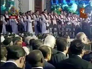 Lecture de l'Evangile par le Pape Tawadros II