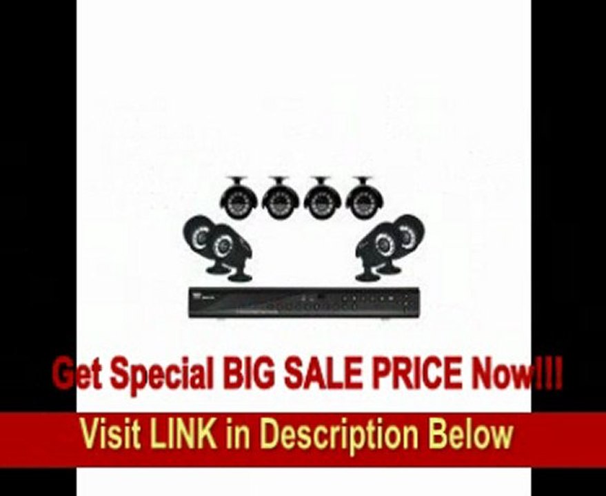 SPECIAL DISCOUNT Night Owl Zeus-85 Video Surveillance System. 16 CHANNEL DVR 8 CAMERA 500 GB HD ANGCAM. 8 x Camera, Digital Video Recorder - H.264 Formats - 500 GB Hard Drive