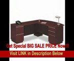 BEST PRICE Bush 50DLR72A2CS - Milano Collection Right L-Desk Full Height Pedestals, Harvest Cherry-BSH50DLR72A2CS